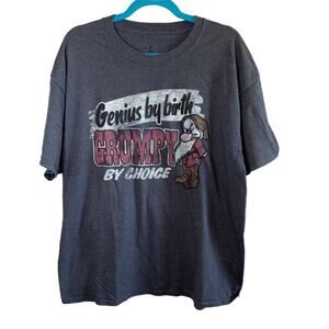 Disney Parks Grumpy T-Shirt XL Genius by Birth Grumpy by Choice Unisex